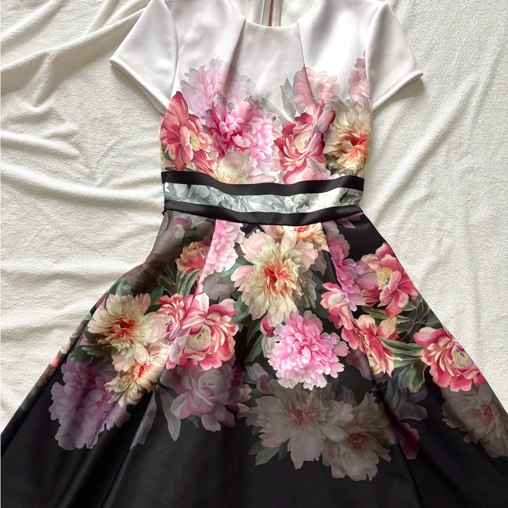 Floral Satin Dress